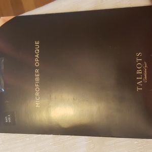 Talbots Microfiber Opaque hosiery Black Size A
